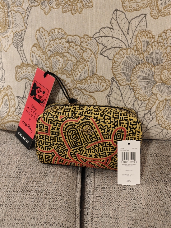 Coach Handbags - Coach x Disney Keith Haring Mickey Cosmetic Pouch